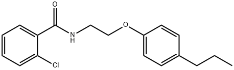 2-chloro-N-[2-(4-propylphenoxy)ethyl]benzamide Struktur