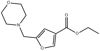 ethyl 5-(morpholin-4-ylmethyl)furan-3-carboxylate Struktur