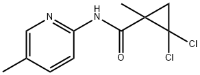 2,2-dichloro-1-methyl-N-(5-methylpyridin-2-yl)cyclopropane-1-carboxamide Struktur