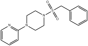 1-benzylsulfonyl-4-pyridin-2-ylpiperazine Struktur