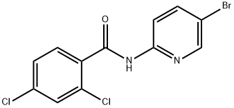 N-(5-bromopyridin-2-yl)-2,4-dichlorobenzamide Struktur