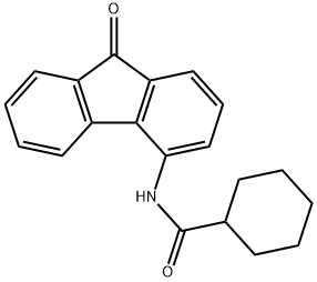 N-(9-oxofluoren-4-yl)cyclohexanecarboxamide Struktur