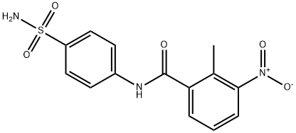 2-methyl-3-nitro-N-(4-sulfamoylphenyl)benzamide Struktur