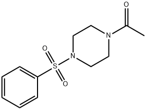 1-[4-(benzenesulfonyl)piperazin-1-yl]ethanone Struktur