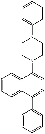 phenyl-[2-(4-phenylpiperazine-1-carbonyl)phenyl]methanone Struktur