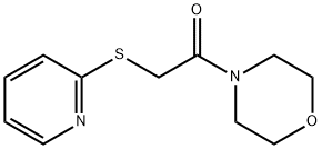 1-morpholin-4-yl-2-pyridin-2-ylsulfanylethanone Struktur