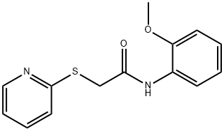 N-(2-methoxyphenyl)-2-pyridin-2-ylsulfanylacetamide Struktur