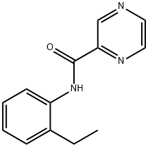 N-(2-ethylphenyl)pyrazine-2-carboxamide Struktur