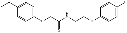 2-(4-ethylphenoxy)-N-[2-(4-fluorophenoxy)ethyl]acetamide Struktur