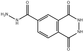 1,4-dioxo-2,3-dihydrophthalazine-6-carbohydrazide Struktur