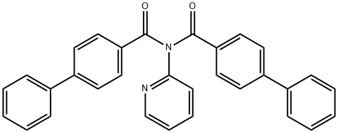 4-phenyl-N-(4-phenylbenzoyl)-N-pyridin-2-ylbenzamide Struktur