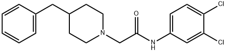 2-(4-benzylpiperidin-1-yl)-N-(3,4-dichlorophenyl)acetamide Struktur