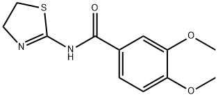 N-(4,5-dihydro-1,3-thiazol-2-yl)-3,4-dimethoxybenzamide Struktur