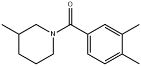 (3,4-dimethylphenyl)-(3-methylpiperidin-1-yl)methanone Struktur