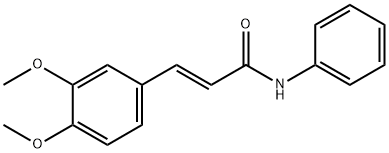 (E)-3-(3,4-dimethoxyphenyl)-N-phenylprop-2-enamide Struktur