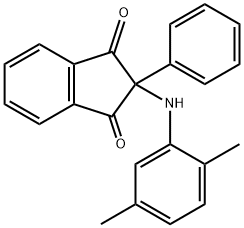 2-(2,5-dimethylanilino)-2-phenylindene-1,3-dione Struktur