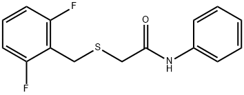 2-[(2,6-difluorophenyl)methylsulfanyl]-N-phenylacetamide Struktur