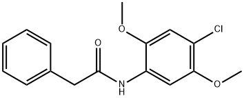 N-(4-chloro-2,5-dimethoxyphenyl)-2-phenylacetamide Struktur