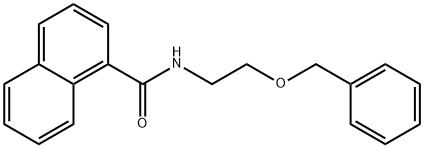 N-(2-phenylmethoxyethyl)naphthalene-1-carboxamide Struktur