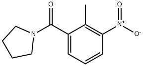 (2-methyl-3-nitrophenyl)-pyrrolidin-1-ylmethanone Struktur