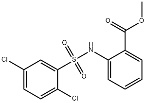 methyl 2-[(2,5-dichlorophenyl)sulfonylamino]benzoate Struktur