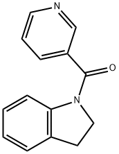 2,3-dihydroindol-1-yl(pyridin-3-yl)methanone Struktur