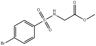 methyl 2-[(4-bromophenyl)sulfonylamino]acetate Struktur