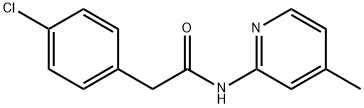 2-(4-chlorophenyl)-N-(4-methylpyridin-2-yl)acetamide Struktur