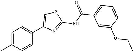 3-ethoxy-N-[4-(4-methylphenyl)-1,3-thiazol-2-yl]benzamide Struktur