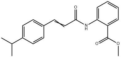 methyl 2-[[(E)-3-(4-propan-2-ylphenyl)prop-2-enoyl]amino]benzoate Struktur