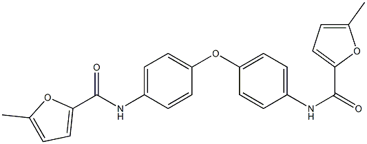 5-methyl-N-[4-[4-[(5-methylfuran-2-carbonyl)amino]phenoxy]phenyl]furan-2-carboxamide Struktur