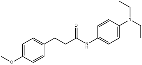 N-[4-(diethylamino)phenyl]-3-(4-methoxyphenyl)propanamide Struktur