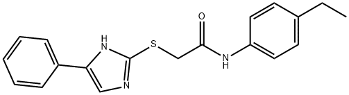 N-(4-ethylphenyl)-2-[(5-phenyl-1H-imidazol-2-yl)sulfanyl]acetamide Struktur