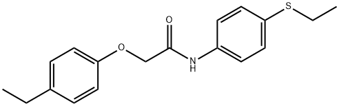 2-(4-ethylphenoxy)-N-(4-ethylsulfanylphenyl)acetamide Struktur