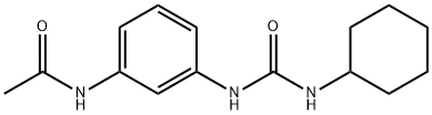 N-[3-(cyclohexylcarbamoylamino)phenyl]acetamide Struktur