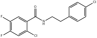 2-chloro-N-[2-(4-chlorophenyl)ethyl]-4,5-difluorobenzamide Struktur