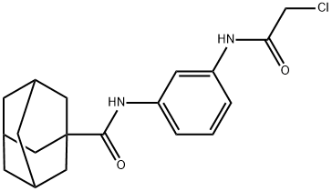 N-[3-[(2-chloroacetyl)amino]phenyl]adamantane-1-carboxamide Struktur