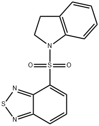 4-(2,3-dihydroindol-1-ylsulfonyl)-2,1,3-benzothiadiazole Struktur