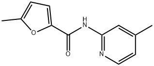 5-methyl-N-(4-methylpyridin-2-yl)furan-2-carboxamide Struktur