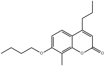 7-butoxy-8-methyl-4-propylchromen-2-one Struktur