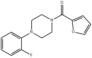 [4-(2-fluorophenyl)piperazin-1-yl]-(furan-2-yl)methanone Struktur