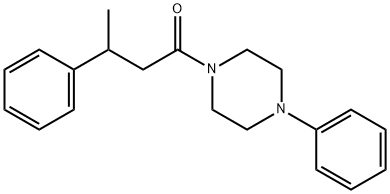 3-phenyl-1-(4-phenylpiperazin-1-yl)butan-1-one Struktur