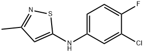 N-(3-chloro-4-fluorophenyl)-3-methyl-1,2-thiazol-5-amine Struktur