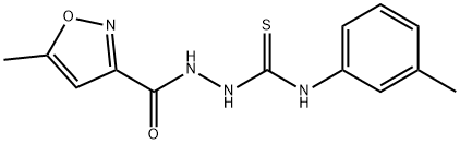 1-[(5-methyl-1,2-oxazole-3-carbonyl)amino]-3-(3-methylphenyl)thiourea Struktur