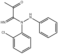 N-anilino-N'-(2-chlorophenyl)-2-oxopropanimidamide Struktur