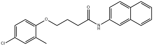 4-(4-chloro-2-methylphenoxy)-N-naphthalen-2-ylbutanamide Struktur