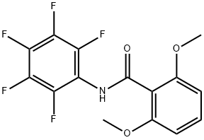 2,6-dimethoxy-N-(2,3,4,5,6-pentafluorophenyl)benzamide Struktur