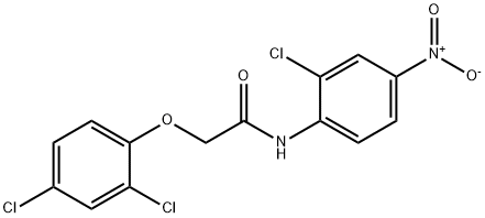 N-(2-chloro-4-nitrophenyl)-2-(2,4-dichlorophenoxy)acetamide Struktur