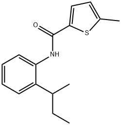 N-(2-butan-2-ylphenyl)-5-methylthiophene-2-carboxamide Struktur