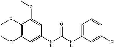 1-(3-chlorophenyl)-3-(3,4,5-trimethoxyphenyl)urea Struktur